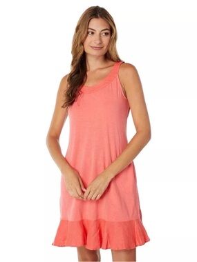 Tommy Bahama Dress Women’s S Marina Slub Short Sleeveless Light Pomodoro Pockets